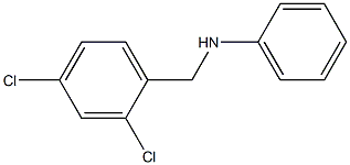 N-[(2,4-dichlorophenyl)methyl]aniline Structure