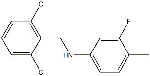 N-[(2,6-dichlorophenyl)methyl]-3-fluoro-4-methylaniline Structure
