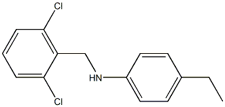 N-[(2,6-dichlorophenyl)methyl]-4-ethylaniline 구조식 이미지