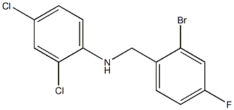 N-[(2-bromo-4-fluorophenyl)methyl]-2,4-dichloroaniline Structure