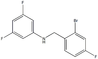 N-[(2-bromo-4-fluorophenyl)methyl]-3,5-difluoroaniline 구조식 이미지