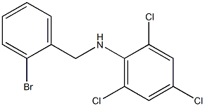 N-[(2-bromophenyl)methyl]-2,4,6-trichloroaniline Structure