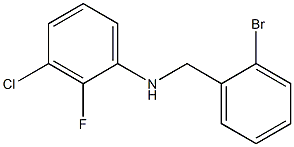 N-[(2-bromophenyl)methyl]-3-chloro-2-fluoroaniline Structure