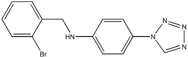 N-[(2-bromophenyl)methyl]-4-(1H-1,2,3,4-tetrazol-1-yl)aniline 구조식 이미지