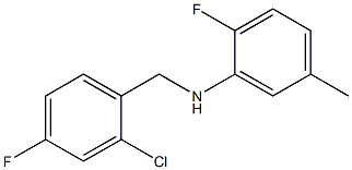 N-[(2-chloro-4-fluorophenyl)methyl]-2-fluoro-5-methylaniline Structure