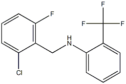 N-[(2-chloro-6-fluorophenyl)methyl]-2-(trifluoromethyl)aniline 구조식 이미지