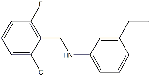 N-[(2-chloro-6-fluorophenyl)methyl]-3-ethylaniline 구조식 이미지