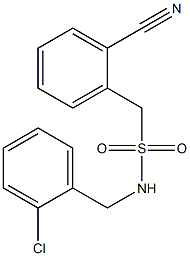 N-[(2-chlorophenyl)methyl](2-cyanophenyl)methanesulfonamide 구조식 이미지