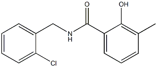 N-[(2-chlorophenyl)methyl]-2-hydroxy-3-methylbenzamide 구조식 이미지