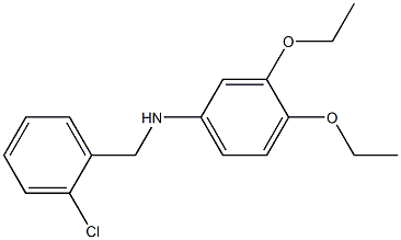 N-[(2-chlorophenyl)methyl]-3,4-diethoxyaniline Structure