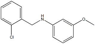 N-[(2-chlorophenyl)methyl]-3-methoxyaniline 구조식 이미지
