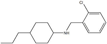 N-[(2-chlorophenyl)methyl]-4-propylcyclohexan-1-amine 구조식 이미지