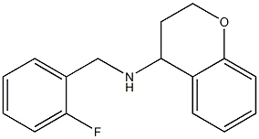 N-[(2-fluorophenyl)methyl]-3,4-dihydro-2H-1-benzopyran-4-amine Structure