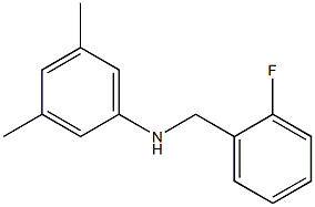 N-[(2-fluorophenyl)methyl]-3,5-dimethylaniline Structure