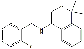 N-[(2-fluorophenyl)methyl]-4,4-dimethyl-1,2,3,4-tetrahydronaphthalen-1-amine 구조식 이미지