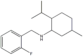 N-[(2-fluorophenyl)methyl]-5-methyl-2-(propan-2-yl)cyclohexan-1-amine 구조식 이미지