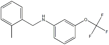 N-[(2-methylphenyl)methyl]-3-(trifluoromethoxy)aniline Structure