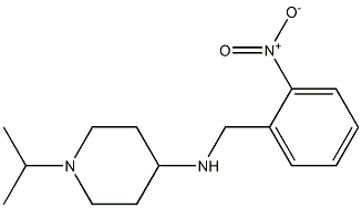 N-[(2-nitrophenyl)methyl]-1-(propan-2-yl)piperidin-4-amine Structure