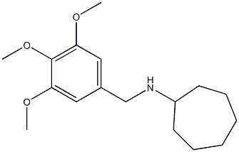 N-[(3,4,5-trimethoxyphenyl)methyl]cycloheptanamine Structure