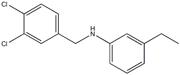 N-[(3,4-dichlorophenyl)methyl]-3-ethylaniline 구조식 이미지