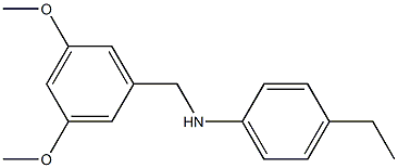 N-[(3,5-dimethoxyphenyl)methyl]-4-ethylaniline 구조식 이미지