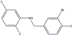 N-[(3-bromo-4-fluorophenyl)methyl]-2,5-difluoroaniline 구조식 이미지