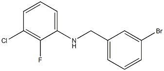 N-[(3-bromophenyl)methyl]-3-chloro-2-fluoroaniline Structure