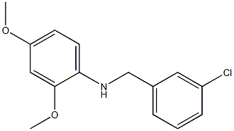 N-[(3-chlorophenyl)methyl]-2,4-dimethoxyaniline Structure