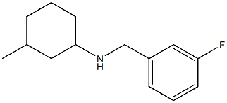 N-[(3-fluorophenyl)methyl]-3-methylcyclohexan-1-amine 구조식 이미지