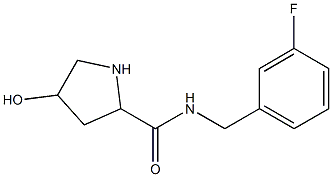 N-[(3-fluorophenyl)methyl]-4-hydroxypyrrolidine-2-carboxamide Structure