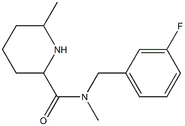 N-[(3-fluorophenyl)methyl]-N,6-dimethylpiperidine-2-carboxamide 구조식 이미지