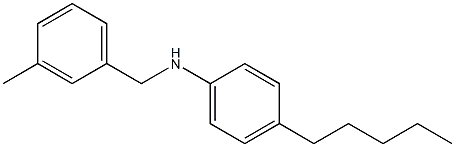 N-[(3-methylphenyl)methyl]-4-pentylaniline 구조식 이미지