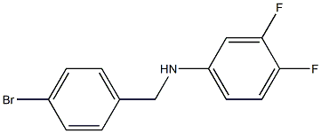 N-[(4-bromophenyl)methyl]-3,4-difluoroaniline Structure