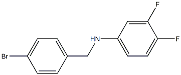 N-[(4-bromophenyl)methyl]-3,4-difluoroaniline 구조식 이미지