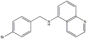 N-[(4-bromophenyl)methyl]quinolin-5-amine Structure