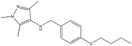N-[(4-butoxyphenyl)methyl]-1,3,5-trimethyl-1H-pyrazol-4-amine 구조식 이미지