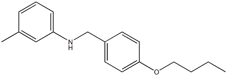 N-[(4-butoxyphenyl)methyl]-3-methylaniline 구조식 이미지