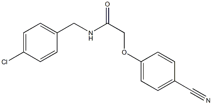 N-[(4-chlorophenyl)methyl]-2-(4-cyanophenoxy)acetamide 구조식 이미지