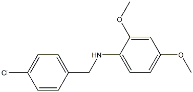 N-[(4-chlorophenyl)methyl]-2,4-dimethoxyaniline Structure