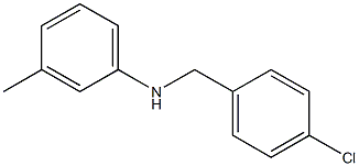 N-[(4-chlorophenyl)methyl]-3-methylaniline Structure