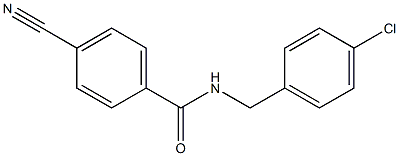 N-[(4-chlorophenyl)methyl]-4-cyanobenzamide 구조식 이미지