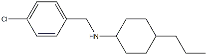 N-[(4-chlorophenyl)methyl]-4-propylcyclohexan-1-amine Structure