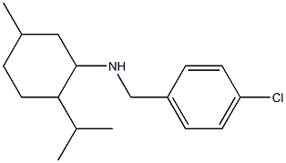 N-[(4-chlorophenyl)methyl]-5-methyl-2-(propan-2-yl)cyclohexan-1-amine 구조식 이미지