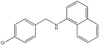 N-[(4-chlorophenyl)methyl]naphthalen-1-amine Structure