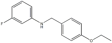 N-[(4-ethoxyphenyl)methyl]-3-fluoroaniline 구조식 이미지