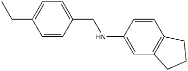 N-[(4-ethylphenyl)methyl]-2,3-dihydro-1H-inden-5-amine 구조식 이미지