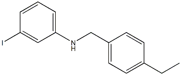 N-[(4-ethylphenyl)methyl]-3-iodoaniline 구조식 이미지