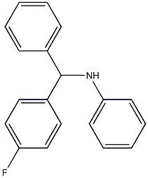 N-[(4-fluorophenyl)(phenyl)methyl]aniline Structure