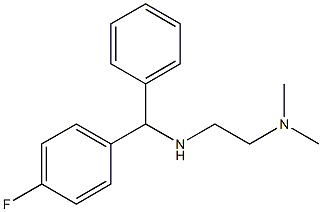 N'-[(4-fluorophenyl)(phenyl)methyl]-N,N-dimethylethane-1,2-diamine 구조식 이미지