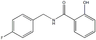 N-[(4-fluorophenyl)methyl]-2-hydroxybenzamide 구조식 이미지